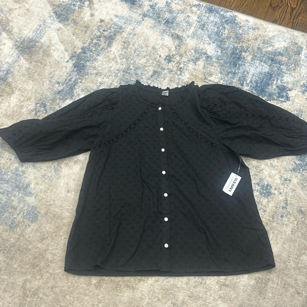 Old Navy puff sleeve Boho Blouse